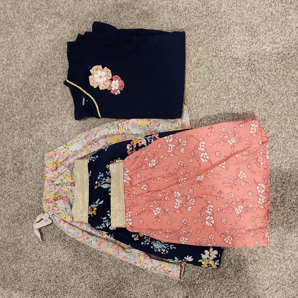 Bundle of skirts and shirt